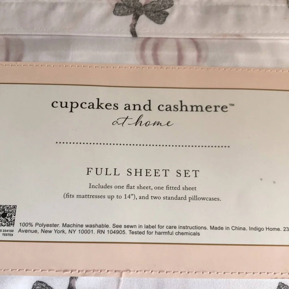 Cupcakes & Cashmere Pink Pumpkin Sheet Set - FULL
